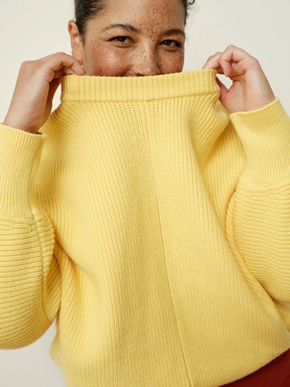 Universal Standard Better-Than-Wool Dolman Sweater |Banana Pudding | 2XL (30-32)